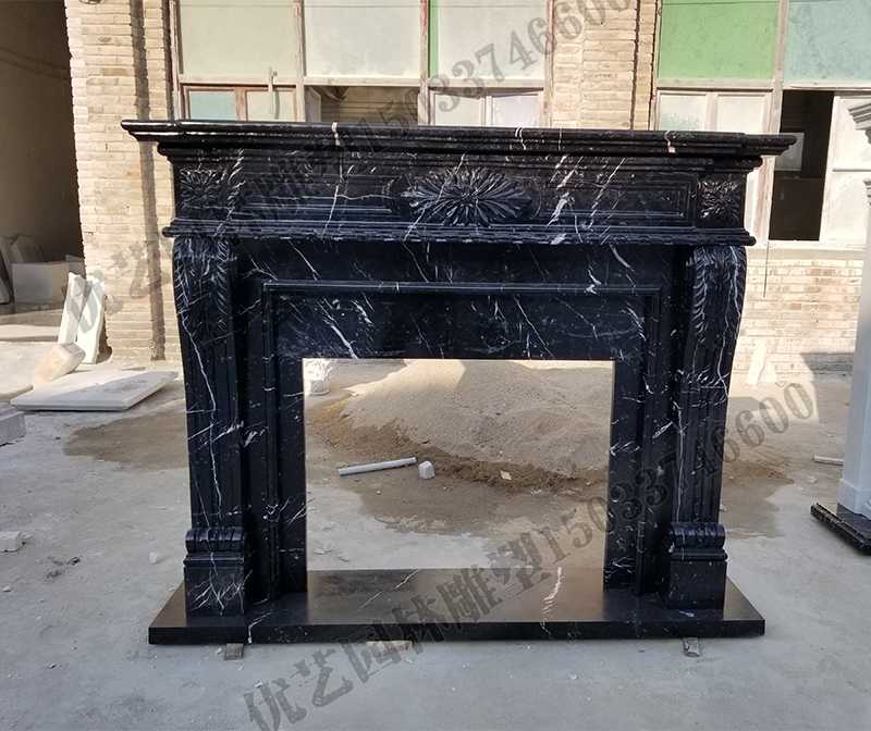 石雕壁爐架，大理石壁爐架，室內(nèi)壁爐架