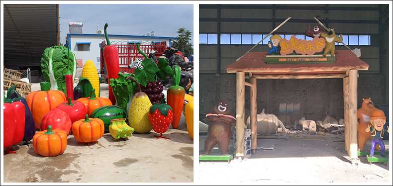 仿真蔬菜水果擺件，卡通玻璃鋼門頭