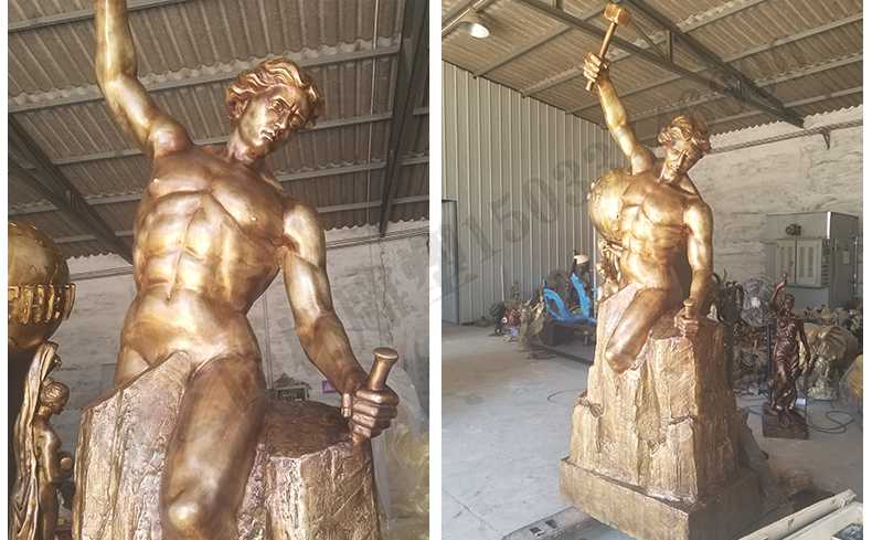 雕刻自我人物雕塑，銅雕刻自我雕塑，自我雕刻人物銅雕塑