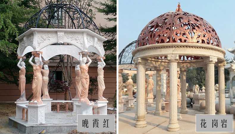 歐式景觀涼亭，大理石涼亭，石雕景觀涼亭