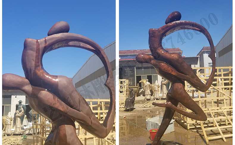 銅舞蹈人物雕塑，銅跳舞人，跳舞人物雕塑