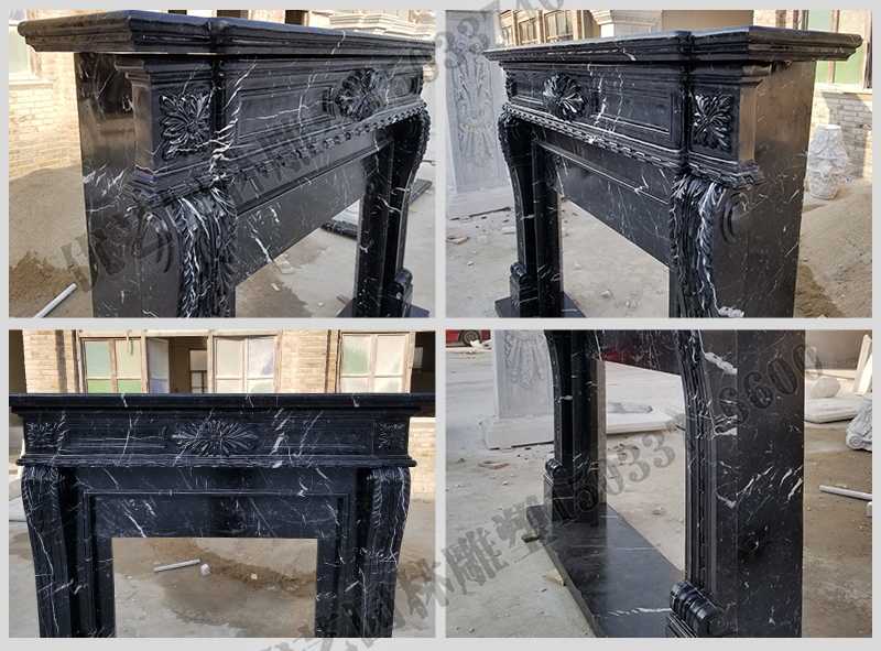 石雕壁爐架廠家，石雕壁爐架工廠，定制石雕壁爐架