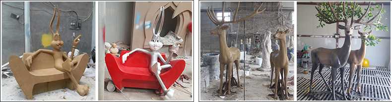 玻璃鋼雕塑制作流程，仿真景觀雕塑廠家