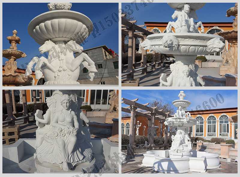 大理石噴泉，歐式人物動(dòng)物噴泉，室外景觀噴泉定制