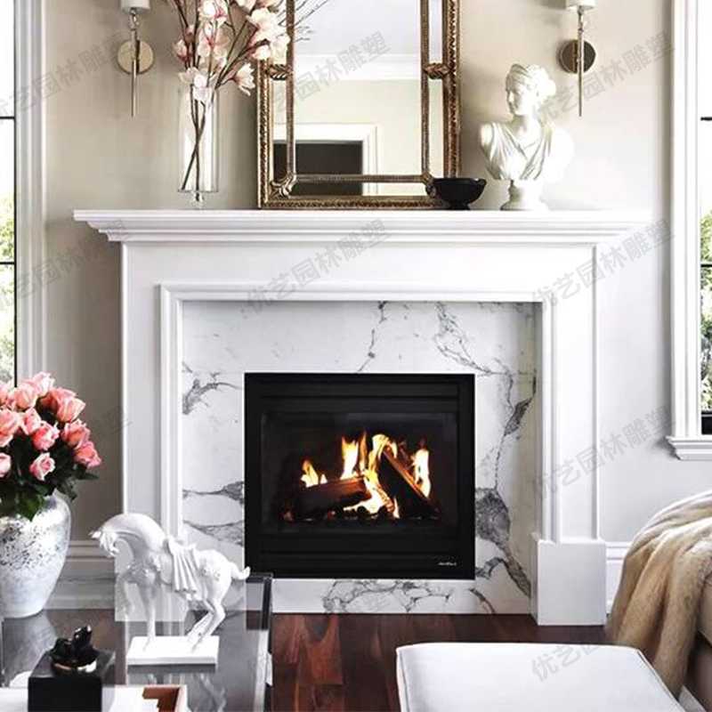 室內(nèi)壁爐架，大理石壁爐架