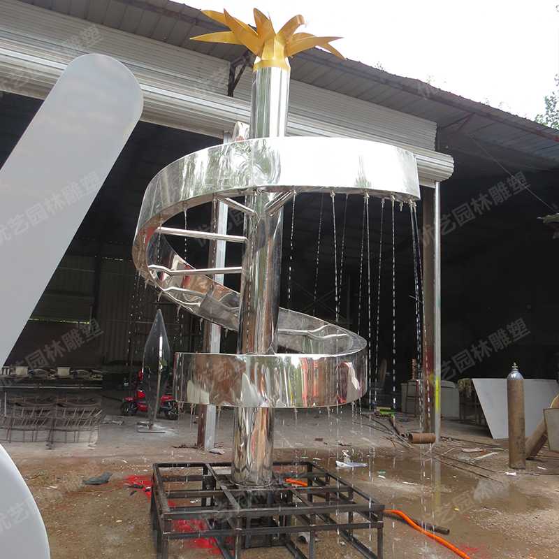 水景噴泉雕塑，不銹鋼雕塑廠家