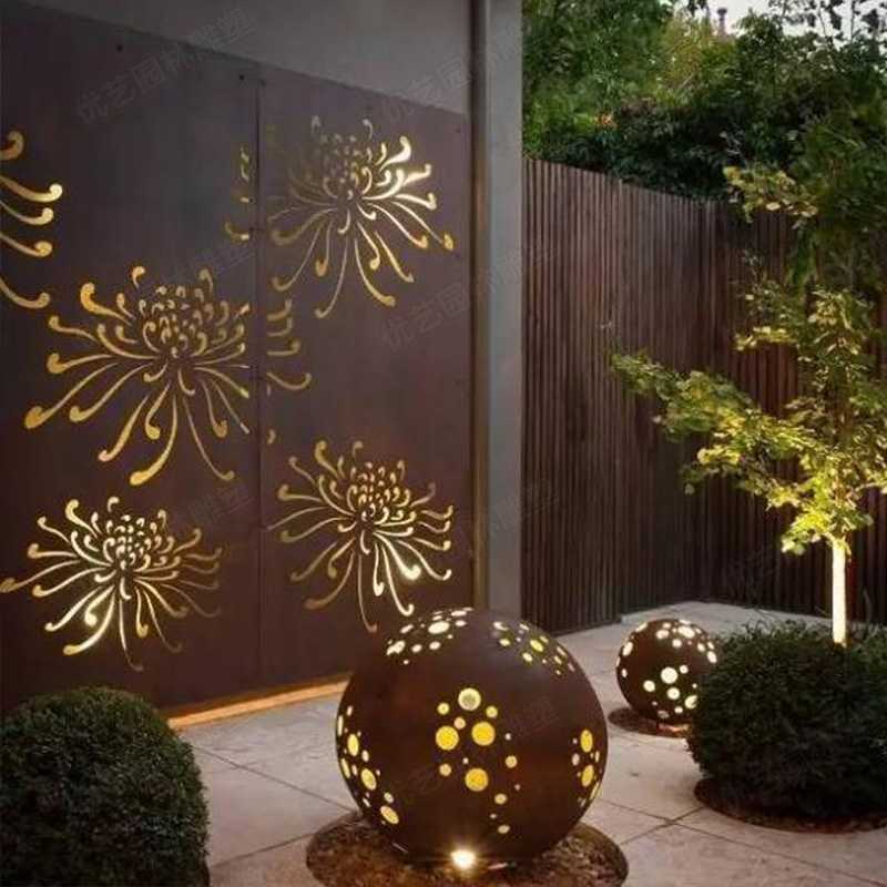 耐候鋼雕塑，景觀雕塑定制