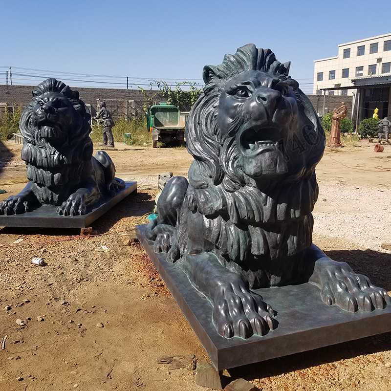 匯豐銅獅子，銅匯豐獅子，銅雕塑廠家，銅獅子廠家