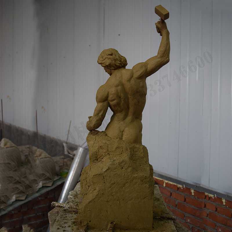 自我雕刻雕塑，雕刻自我雕塑，雕刻自己擺件