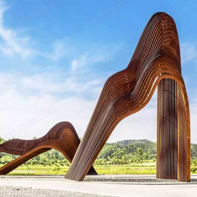 耐候鋼雕塑，耐候鋼雕塑定制